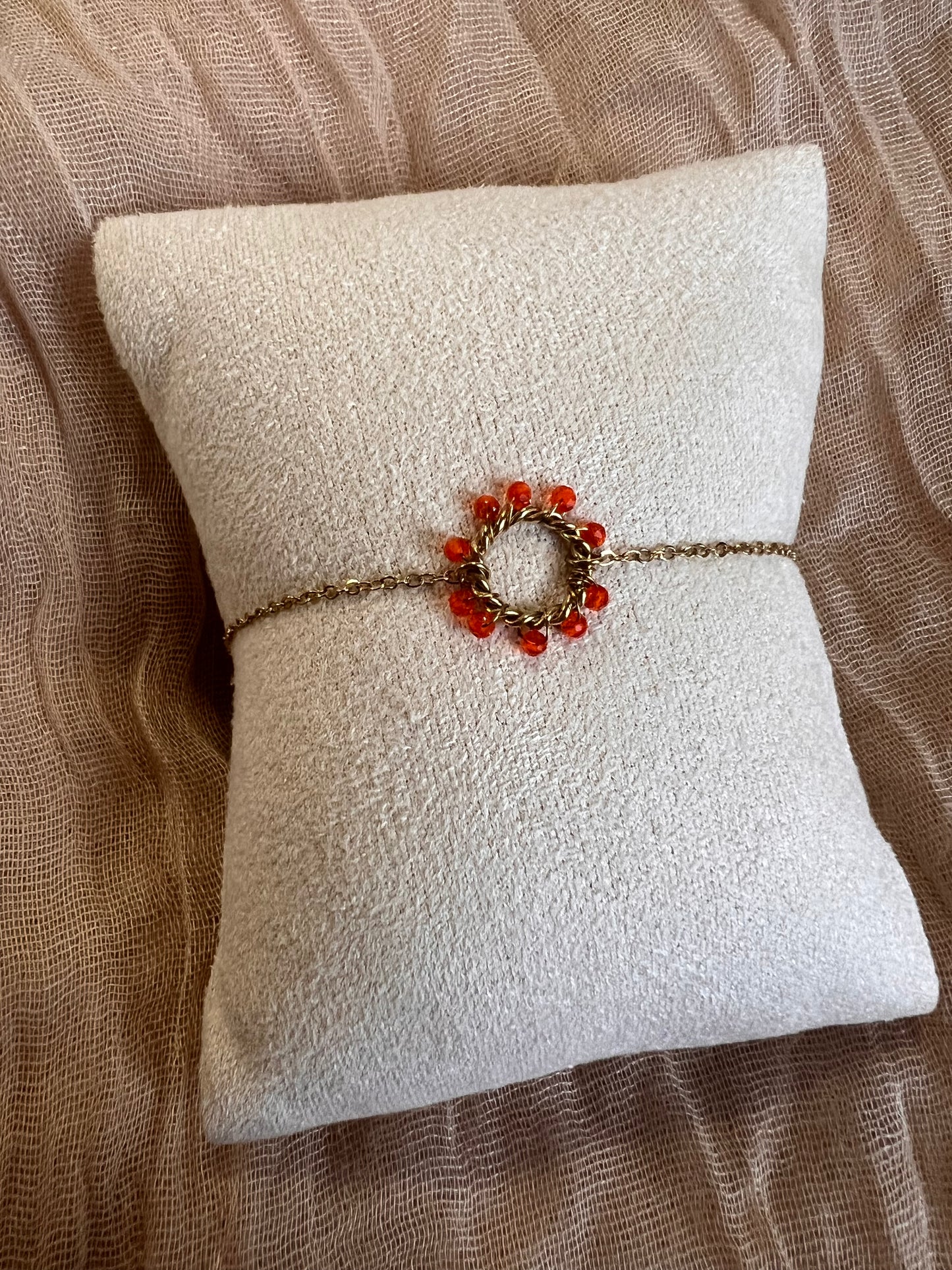 Bracelets Dorés Orange