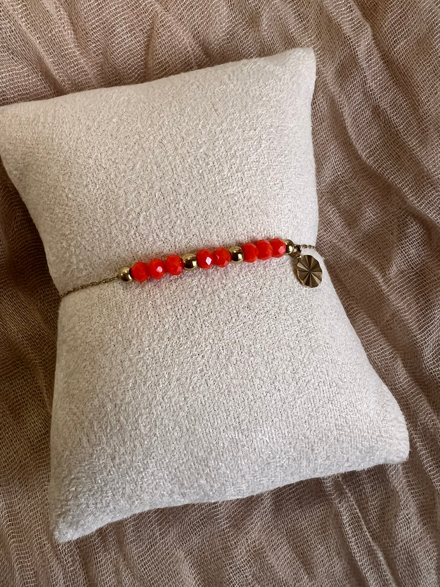 Bracelets Dorés Orange