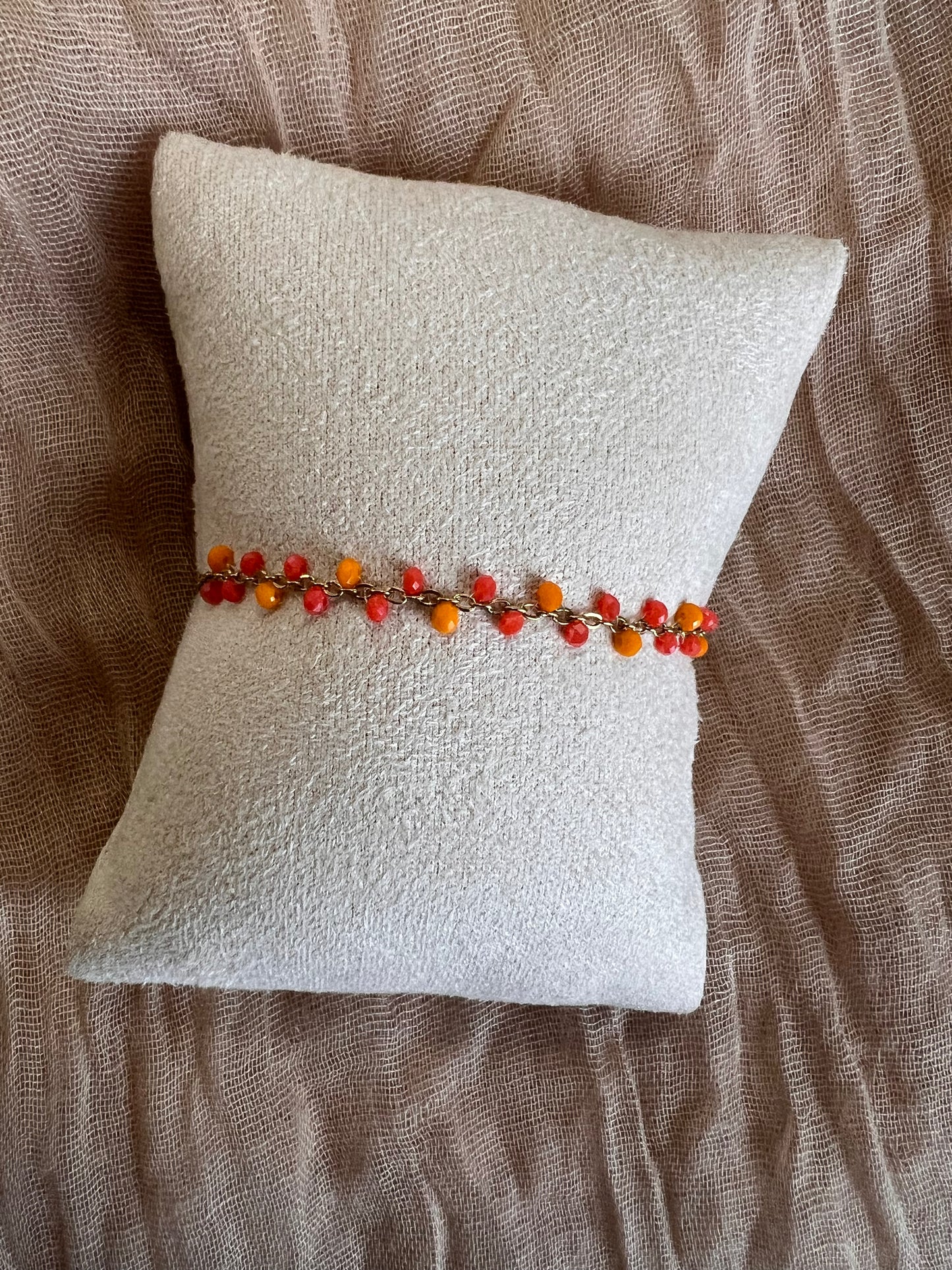 Bracelets Dorés Orange