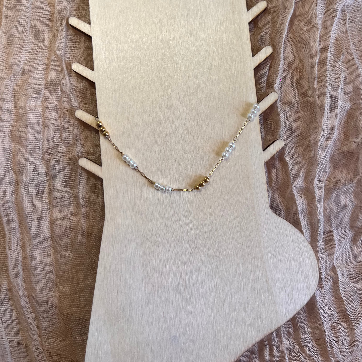 Chaine de cheville Perles