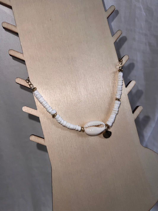 Chaîne de Cheville Coquillage et Pampille