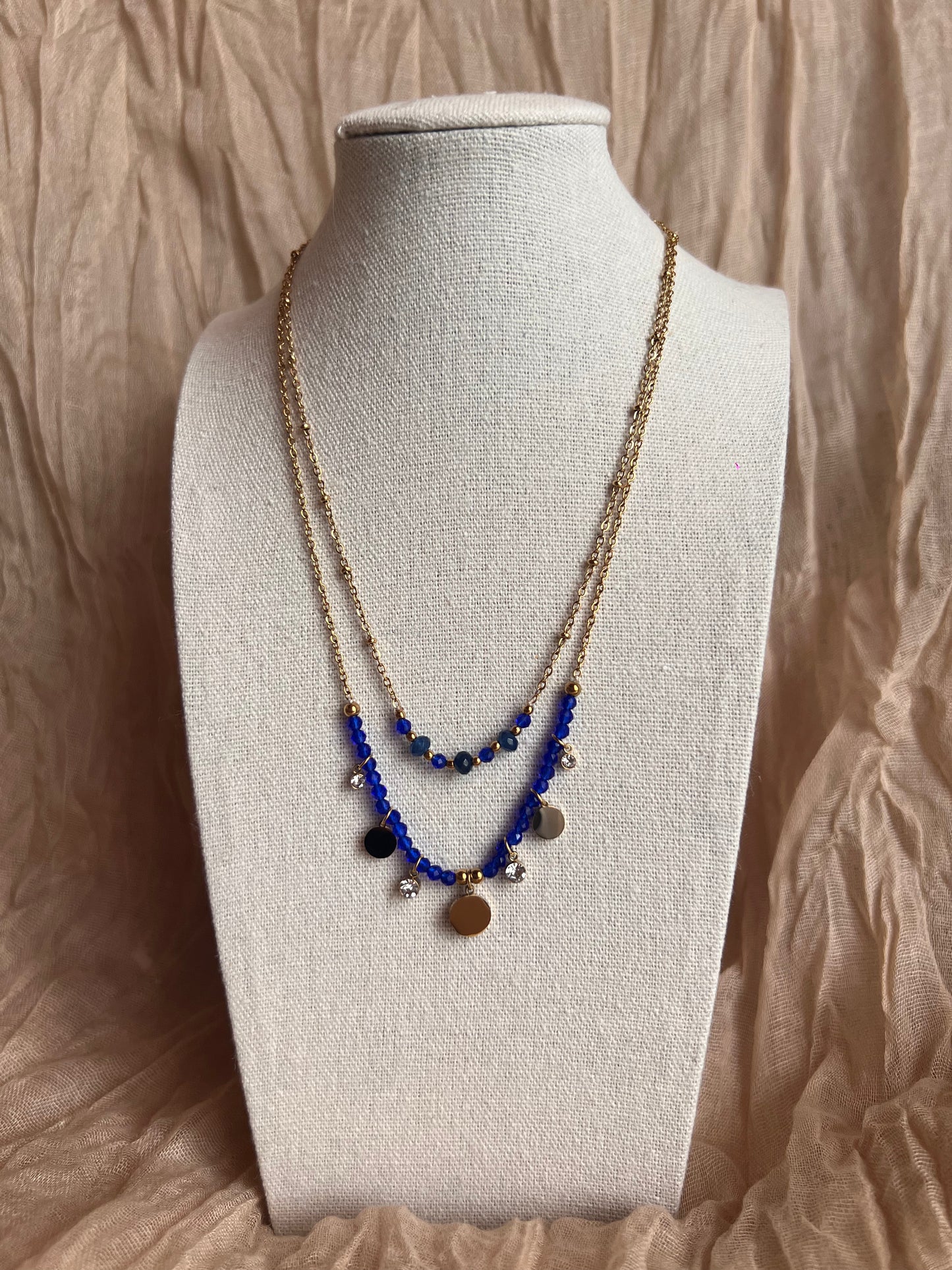Collier Doré Double Chaine