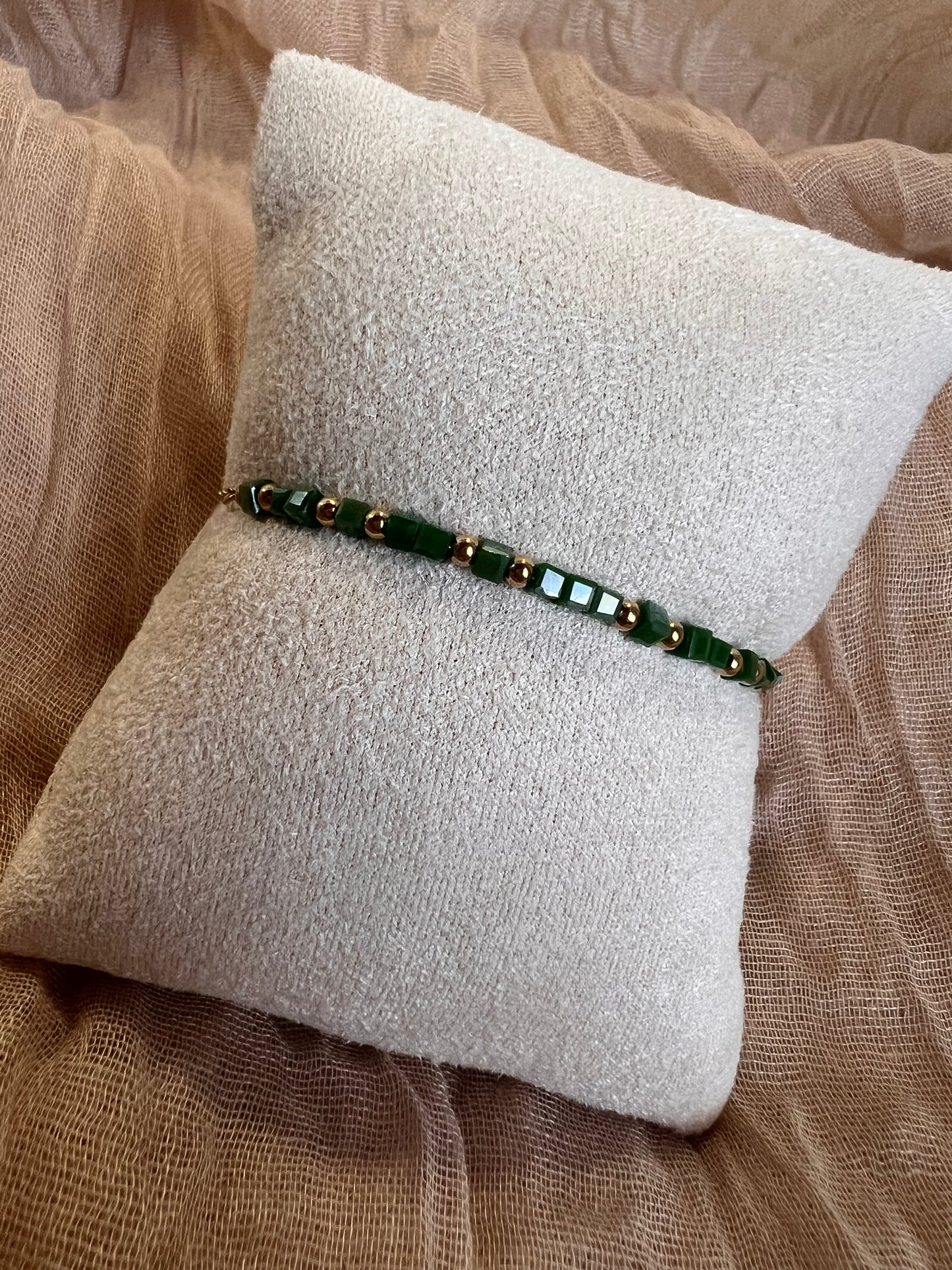 Bracelets Dorés Vert