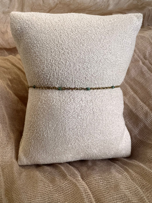 Bracelets Dorés Vert