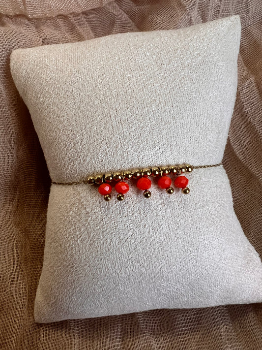 Bracelets Dorés Orange