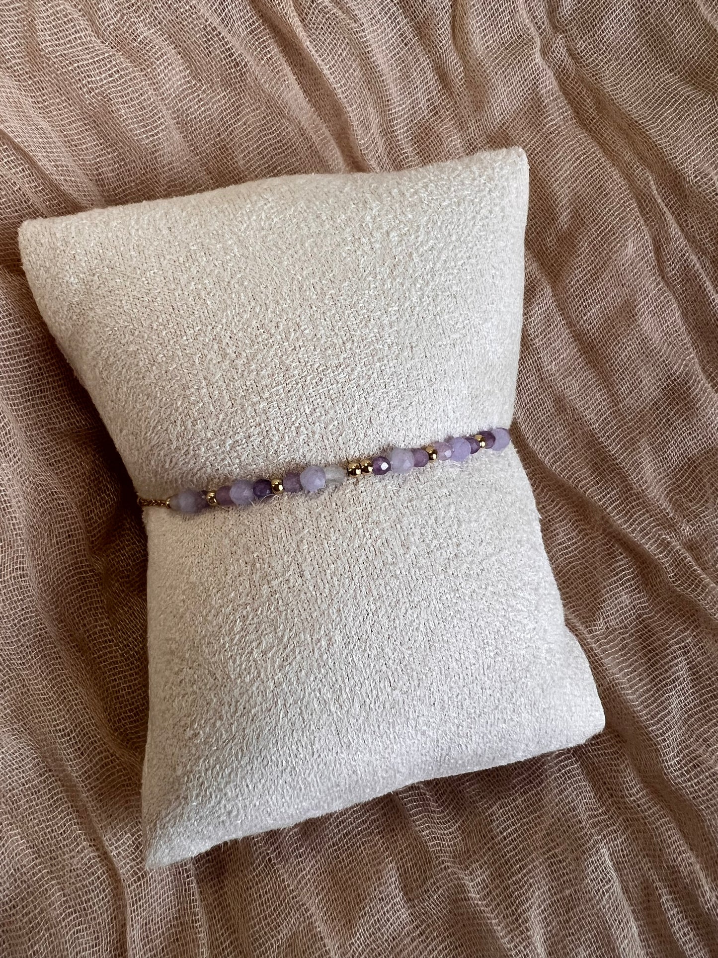 Bracelets Dorés Violet