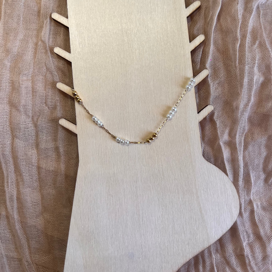 Chaine de cheville Perles