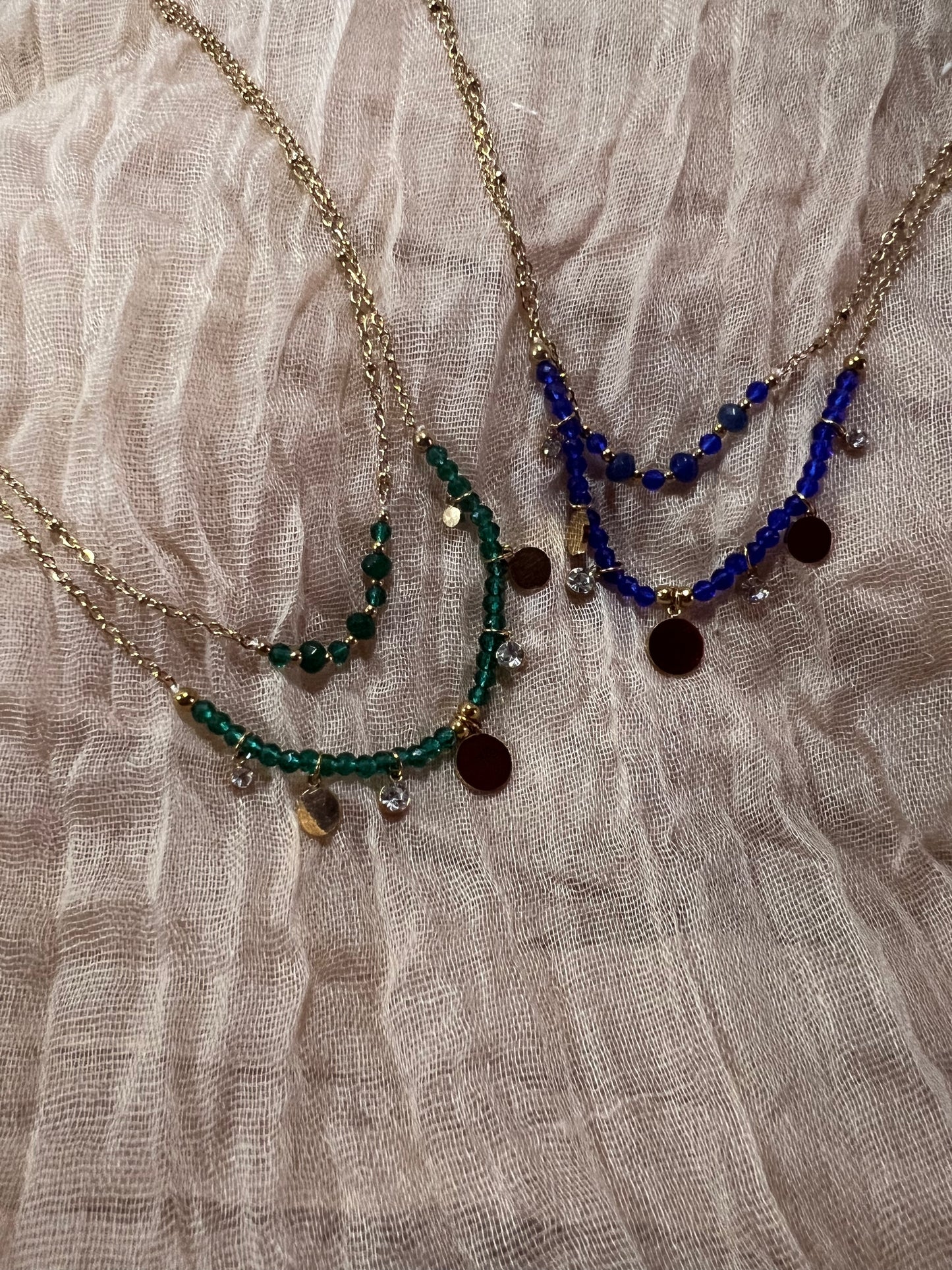 Collier Doré Double Chaine