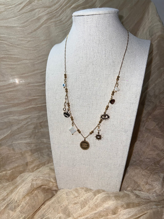 Collier Breloque Oeil Protecteur