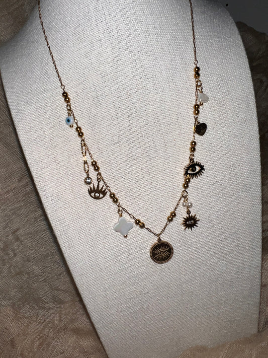 Collier Breloque Oeil Protecteur