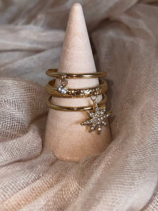 Bague Dorée Ajustable Charm Etoile