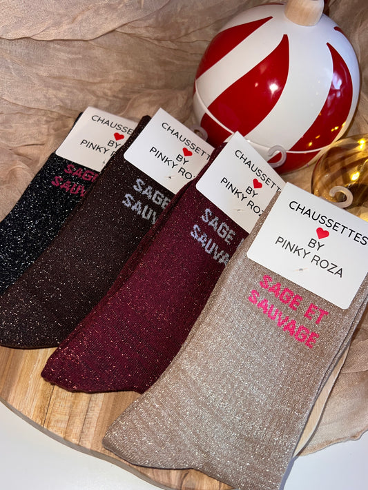 Chaussettes à Paillettes - Sage et Sauvage -