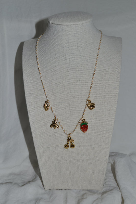 Collier Breloque Cerise