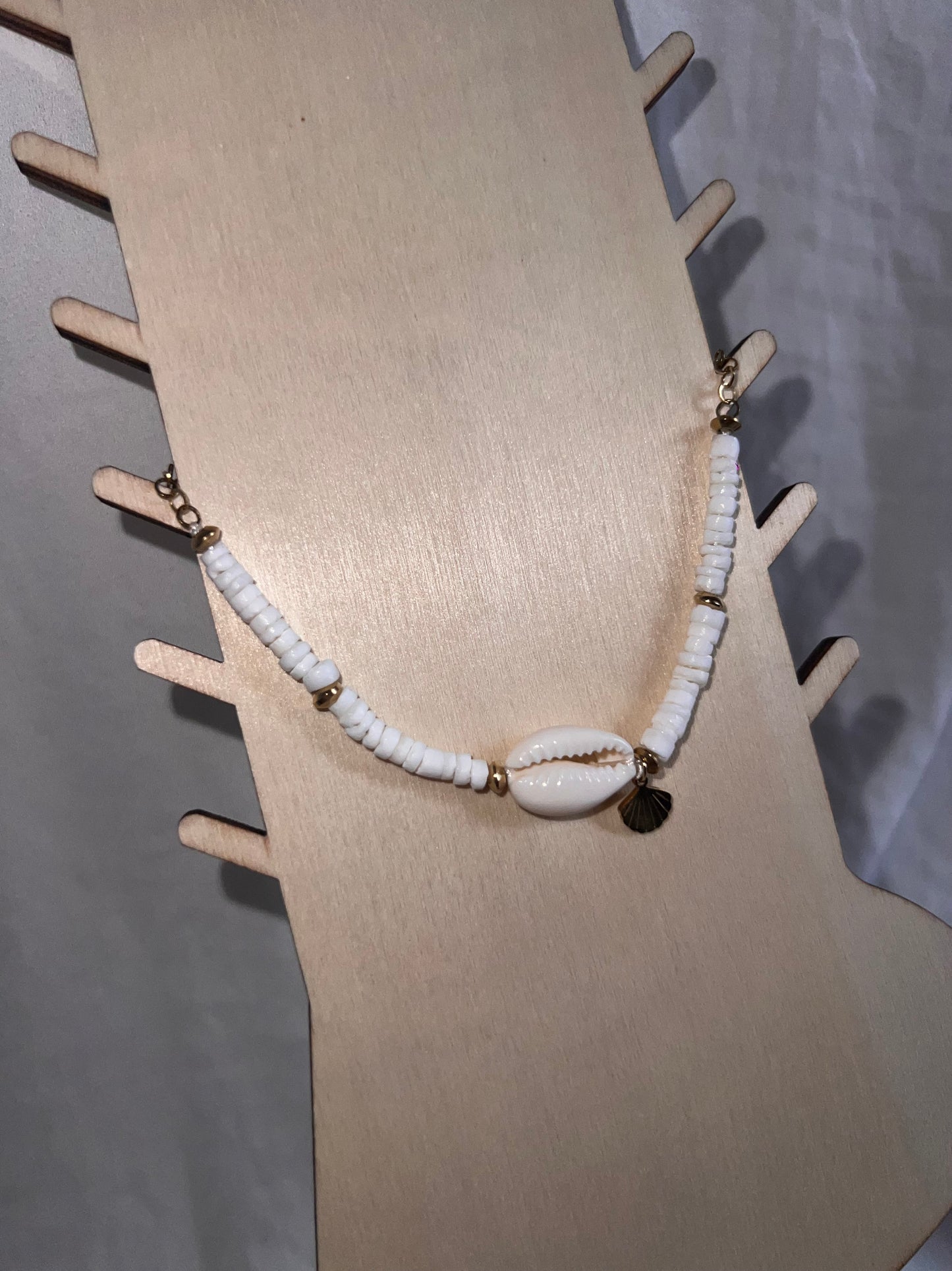 Chaîne de Cheville Coquillage et Pampille
